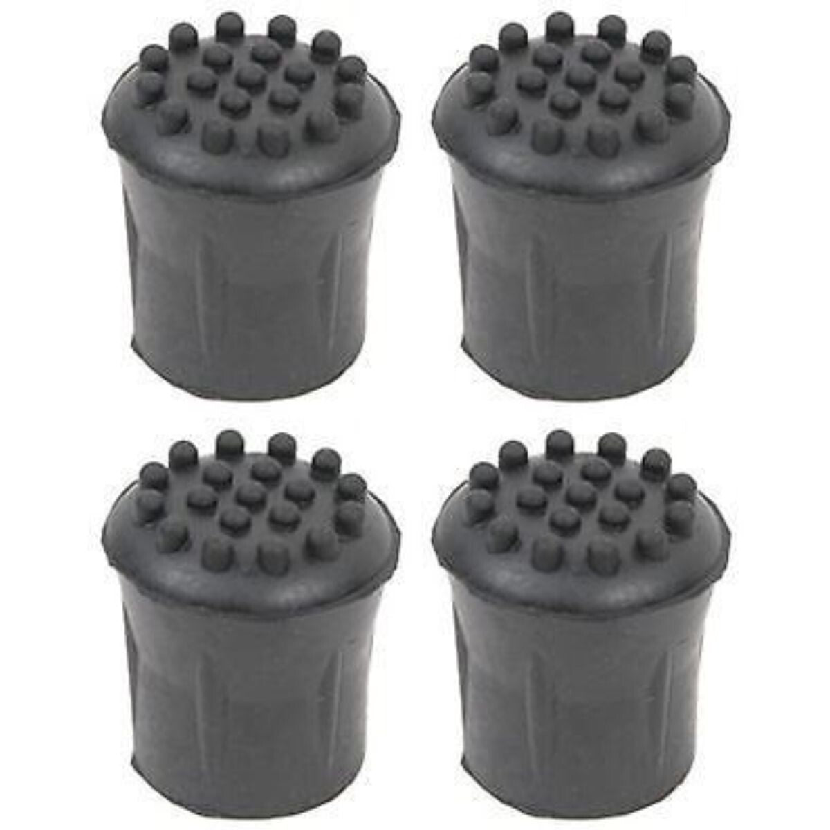 Thick Black Studded Rubber Ferrules 16Mm Walking Stick Ends Tips Cane Accessorie