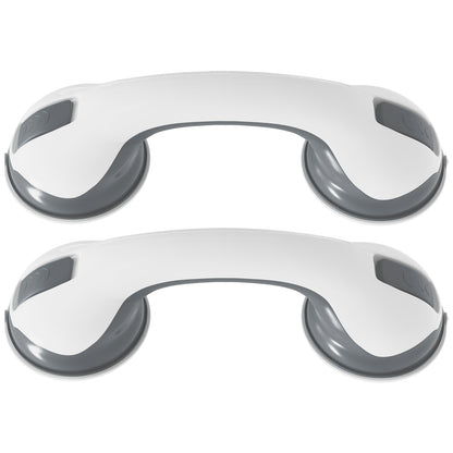 2 X SAFETY SUPPORT HAND RAIL HANDLE BAR GRIP GRAB SUCTION BATH BATHROOM SHOWER