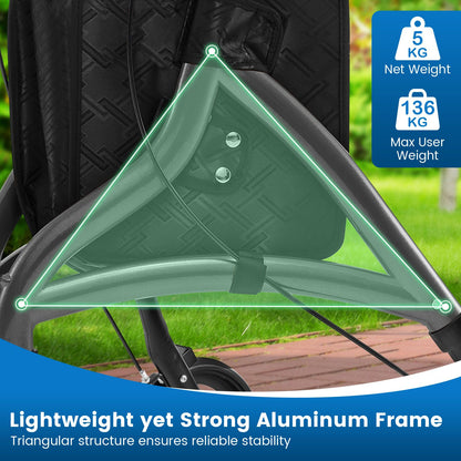 Walker for Seniors Foldable Rollator Walker with Lightweight Aluminum Frame