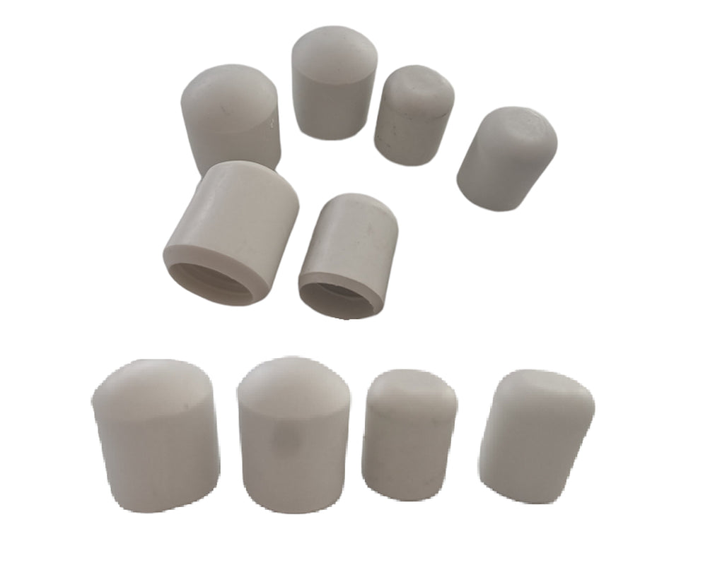 White Rubber Ferrules Walking Stick Chair Table Furniture Leg Feet Cap Ends Grip