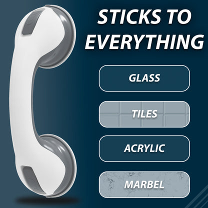 2 X SAFETY SUPPORT HAND RAIL HANDLE BAR GRIP GRAB SUCTION BATH BATHROOM SHOWER