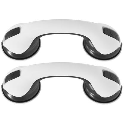 2 X SAFETY SUPPORT HAND RAIL HANDLE BAR GRIP GRAB SUCTION BATH BATHROOM SHOWER