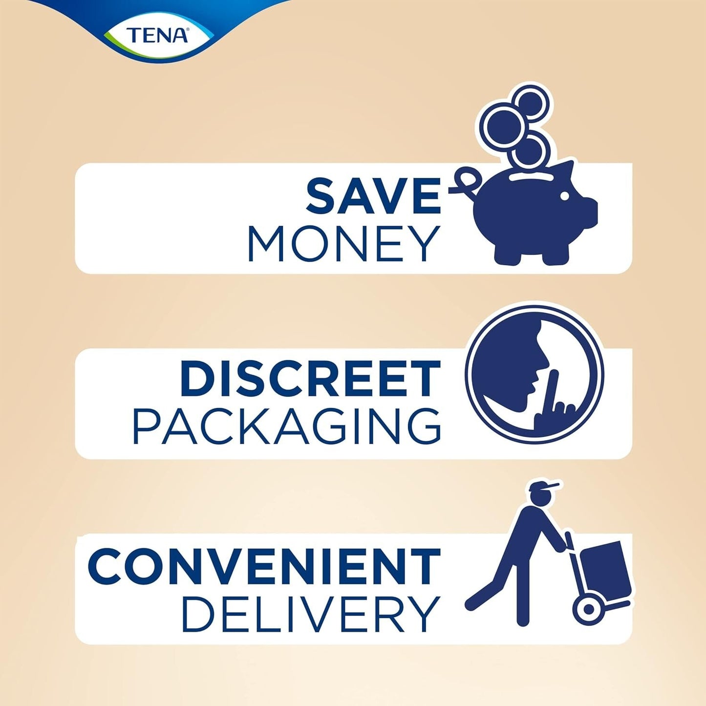 TENA Lights Long Liner 120 Incontinence Liners for Women with Sensitive Skin