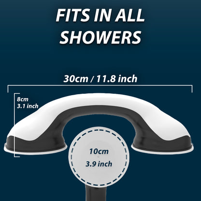 2 X SAFETY SUPPORT HAND RAIL HANDLE BAR GRIP GRAB SUCTION BATH BATHROOM SHOWER