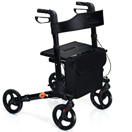 Lightweight Aluminium Folding Walking Mobility Aid with 4 Wheels