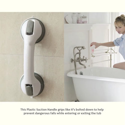 2PCS Bathroom Suction Support Grab Handle Bath Shower Safety Suction Grip Hand Rail for Seniors Elderly Safety Suction Cup